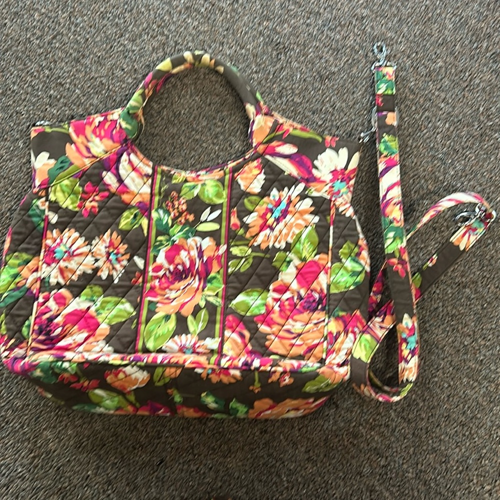 Vera Bradley English Rose Retired Shoulder Bag,